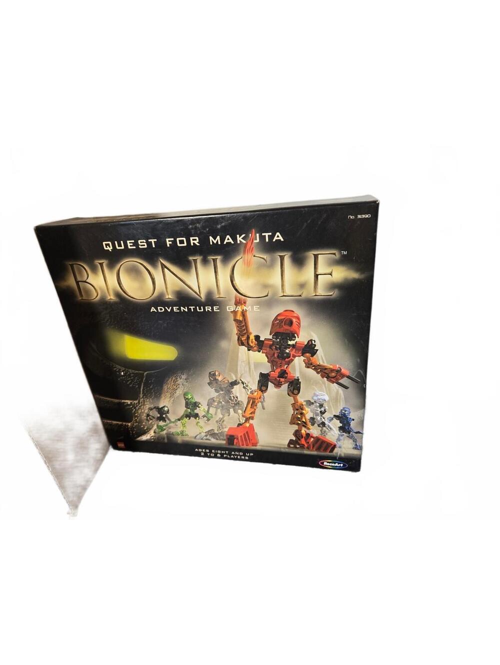 LEGO BIONICLE: Quest for Makuta Adventure Game / RoseArt / Vintage 2001 Complete